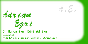 adrian egri business card